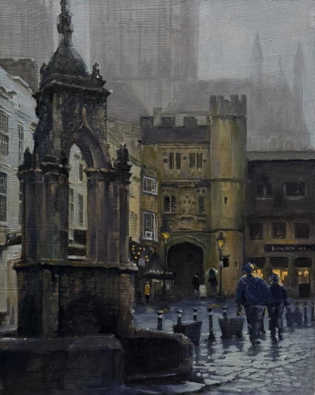 The Market Place, Wells, November afternoon